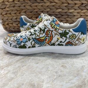 Tory Burch Howell Court Cross Stitch Sneakers - Size 7.5